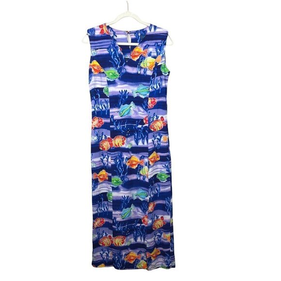 Jams World Talking Fish Sleeveless Maxi Dress - Picture 1 of 7